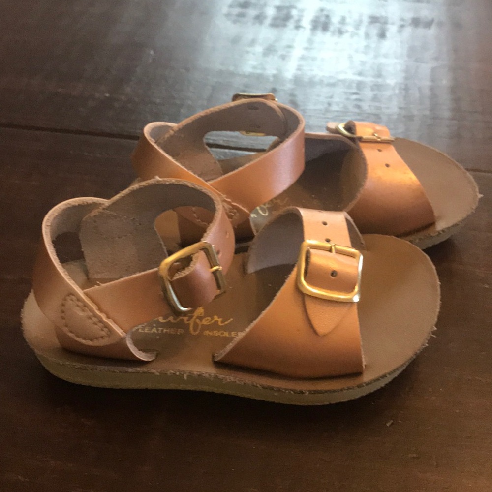 SanSun rose gold sandal - size 6 toddler